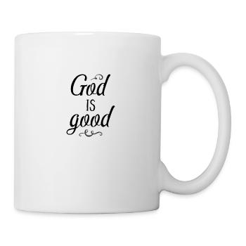 Christian Design God is good - Mug - white - Right
