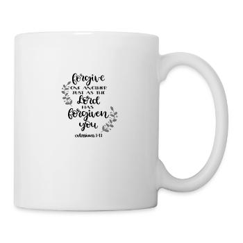 Christian Design Forgive one another - Mug - white - Right