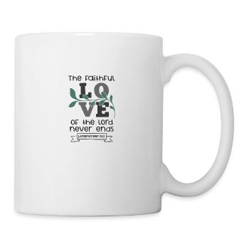 Design chrétien Amour fidèle du Seigneur - Mug blanc - blanc - Droite