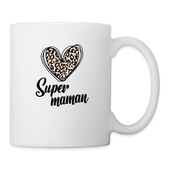 Super maman - Mug blanc - blanc - Droite
