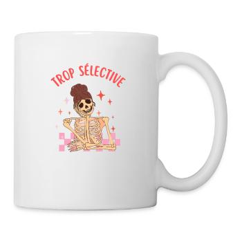 trop sélective - Mug blanc - blanc - Droite