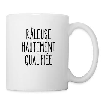 râleuse hautement qualifiée - Mug blanc - blanc - Droite