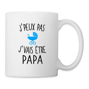 J'peux pas j'vais être papa - Mug blanc - blanc - Droite