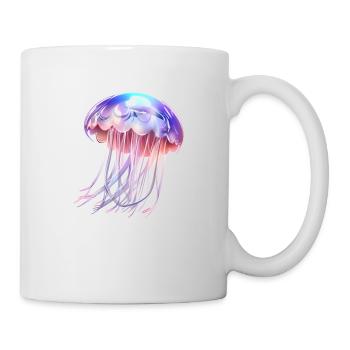 Shiny jellyfish - Mug - white - Right