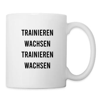 Trainieren Wachsen Training Fitness Fitnessstudio - Tasse - Weiß - Rechts