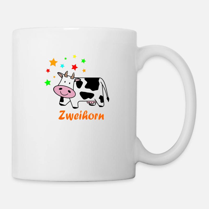 Zweihorn - Tasse - Weiß