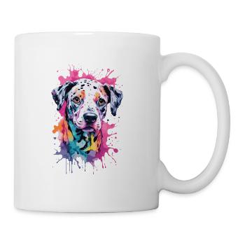 Dalmatian dog colorful in water colors. Illustration - Mug - white - Right