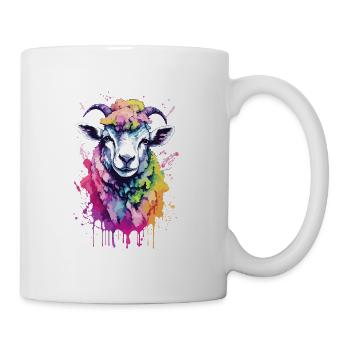 Wird cool süß in buntem und coolem Design - Tasse - Weiß - Rechts