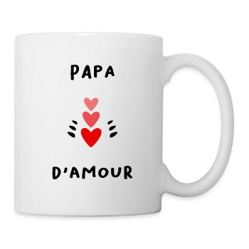 NOËL. ANNEE. ANNIVERSAIRE. RETRAITE. PAPA. MAMAM. - Mug blanc - blanc - Droite