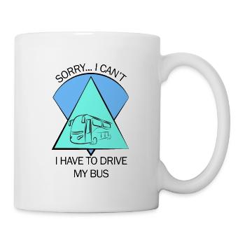 Chauffeur d’autobus Autobus scolaire Autobus Chauffeur d’autobus - Mug blanc - blanc - Droite