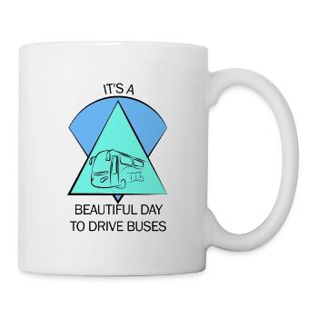 Chauffeur d’autobus Autobus scolaire Autobus Chauffeur d’autobus - Mug blanc - blanc - Droite