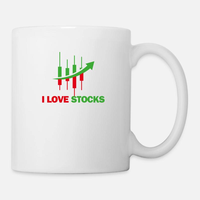 Aktienliebe - Tasse - Weiß