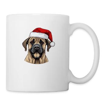 Tête de Noël Boerboel Dog - Mug blanc - blanc - Droite