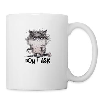 Mürrische Katze - Mug - white - Right