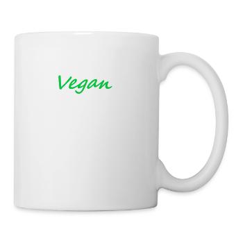 Vegan - Tasse - Weiß - Rechts