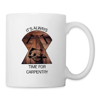 Charpentier, charpentier, charpentier, charpentier, artisan, bois - Mug blanc - blanc - Droite