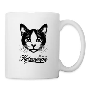 Ich bin ein Katzenpapa - Tasse - Weiß - Rechts