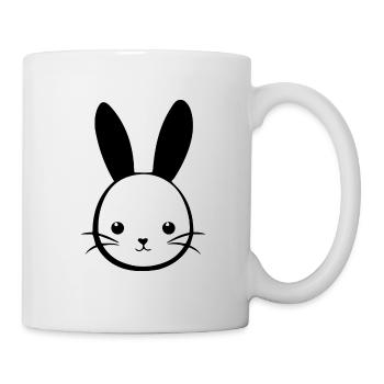 Hase Kaninchen - Tasse - Weiß - Rechts