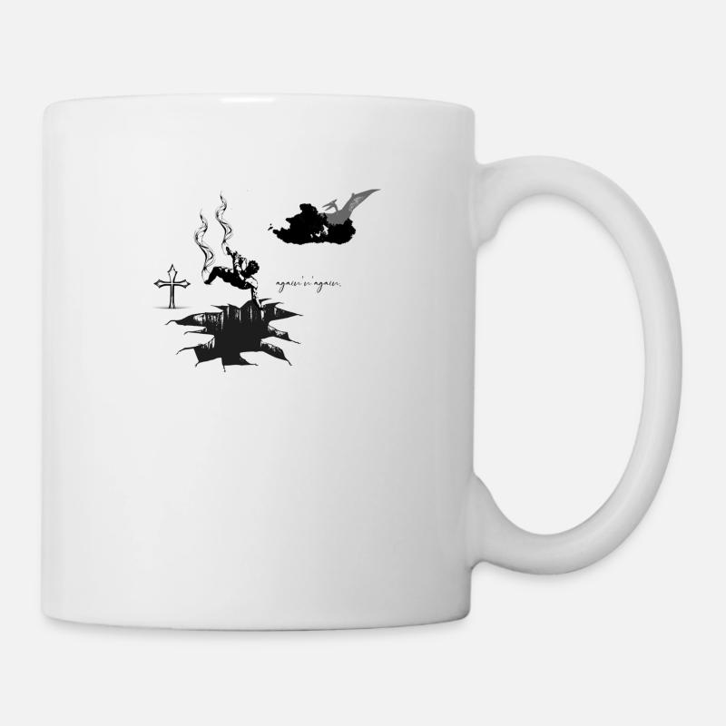 "again 'n' again" - Tasse - Weiß