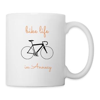 Annecy bike life - Mug blanc - blanc - Droite