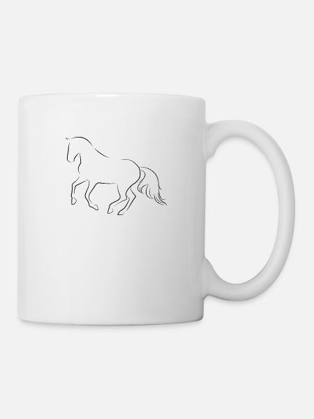 Pferd - Tasse - Weiß