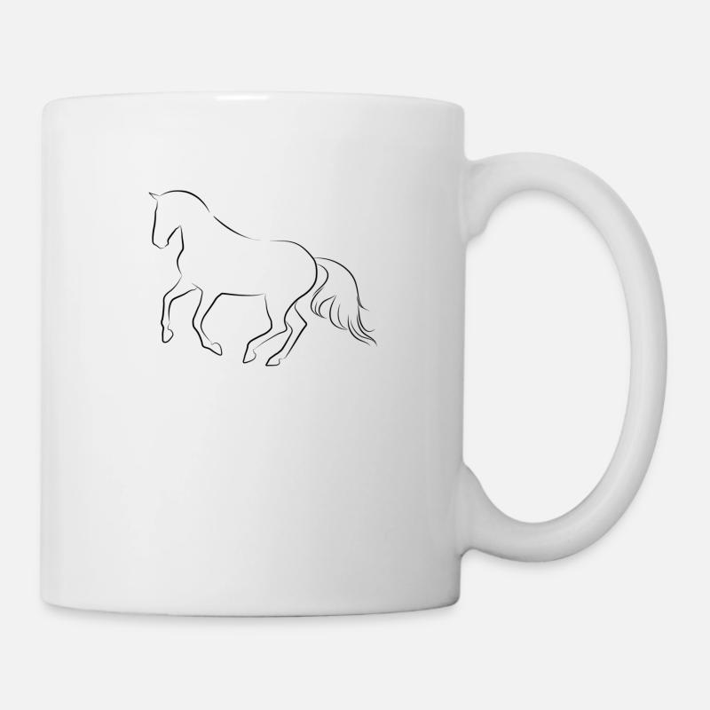 Pferd - Tasse - Weiß