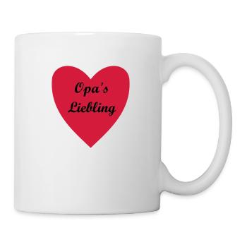 Opa's Liebling - Tasse - Weiß - Rechts