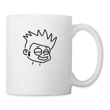 Enfant comique rieur - Mug blanc - blanc - Droite
