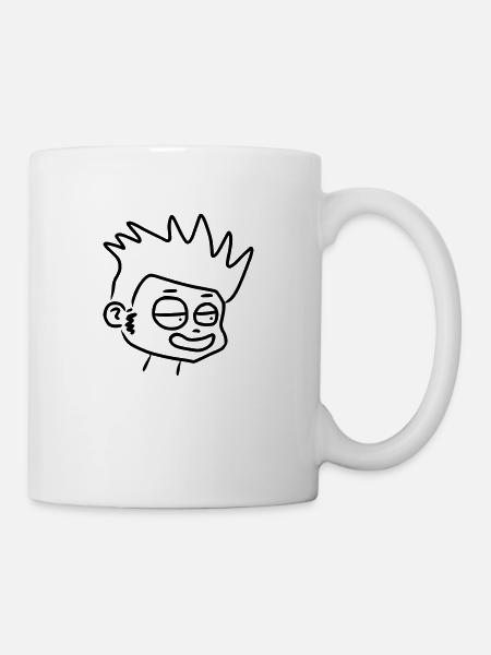 Laughing Comic Kid - Mug - white