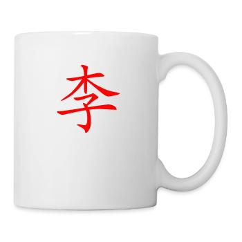 Lee in chinesischer Schrift - Tasse - Weiß - Rechts