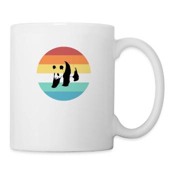 Panda - Tasse - Weiß - Rechts