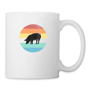 porc - Mug blanc - blanc - Droite