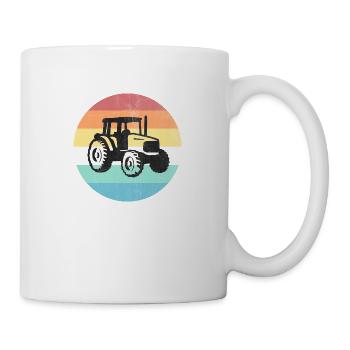 Traktor - Tasse - Weiß - Rechts