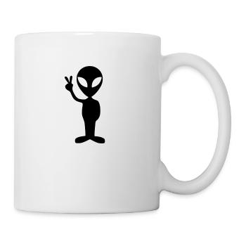 Alien - Tasse - Weiß - Rechts