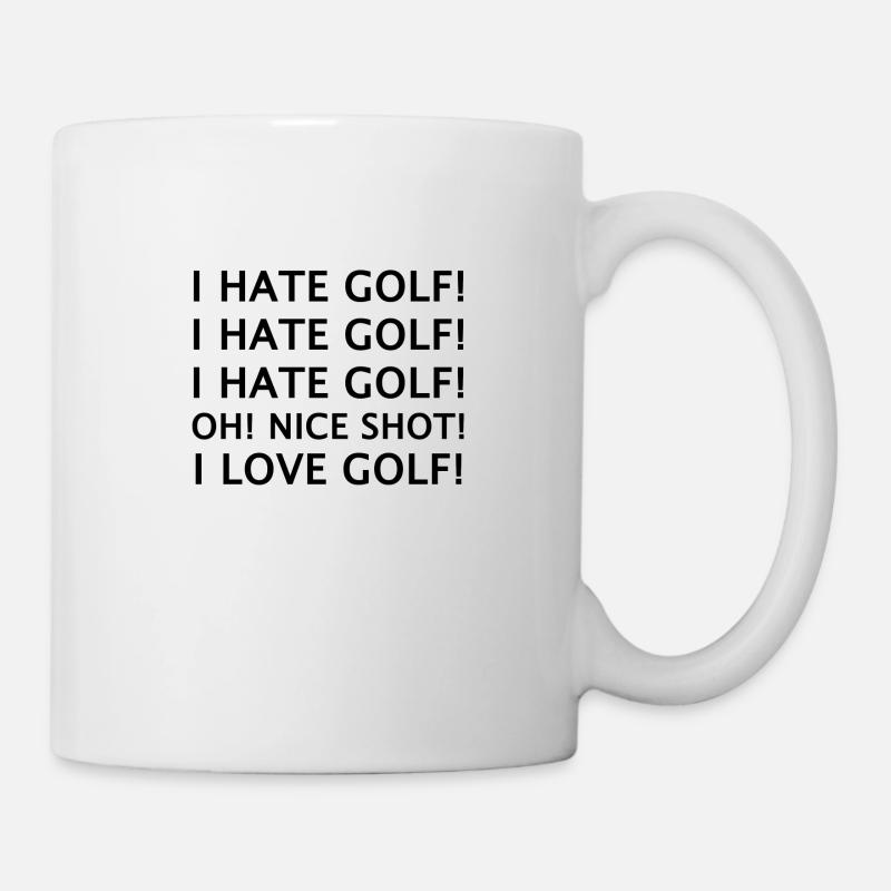 I hate golf! I love golf! - Mug - white