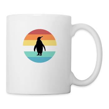 Pinguin - Tasse - Weiß - Rechts