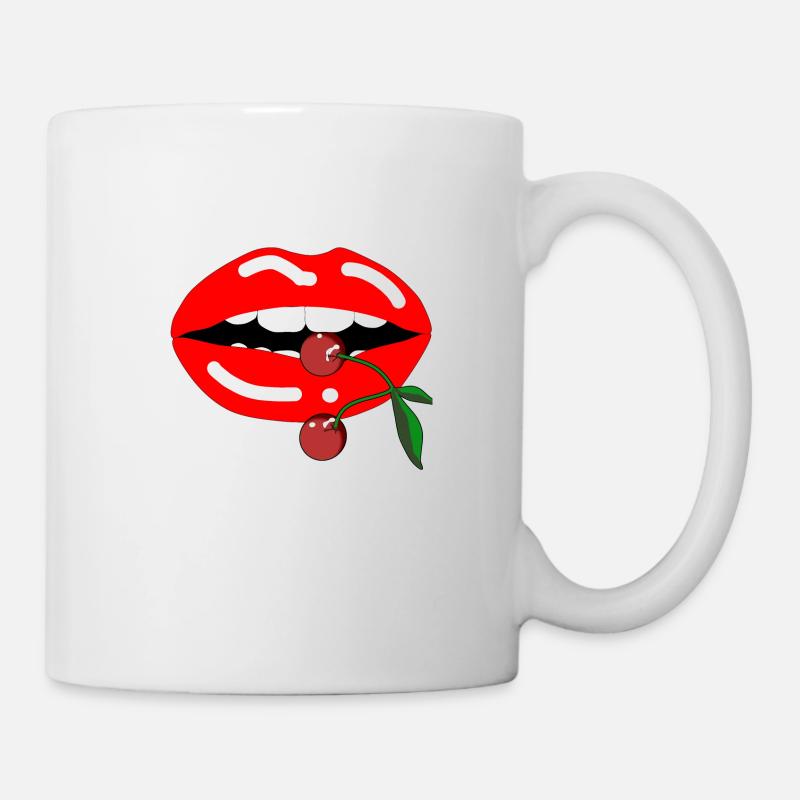 Mouth of cherry - Mug - white