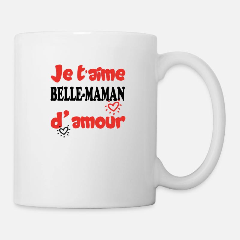 Je t'aime belle-maman d'amour - Mug blanc - blanc