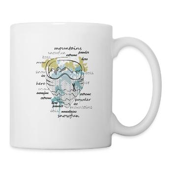 SKI - BLICK - KLECKSE - Tasse - Weiß - Rechts