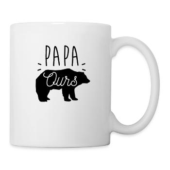 Papa ours - Mug blanc - blanc - Droite