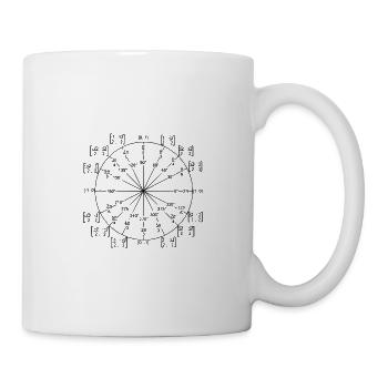 trigonometry (unit circle) - Mug - white - Right