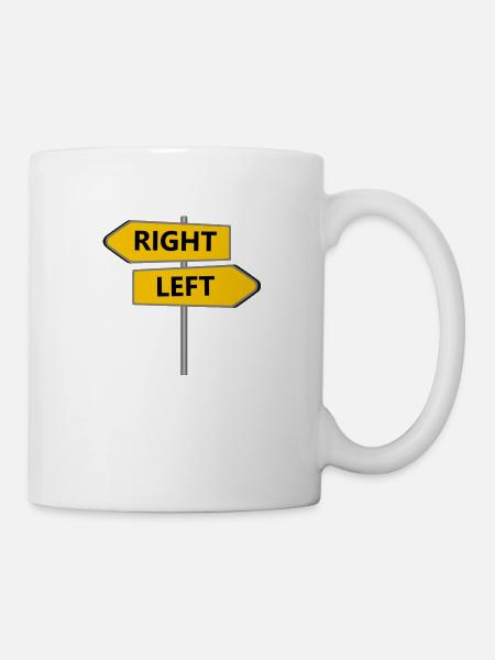 RIGHT LEFT - Mug - white