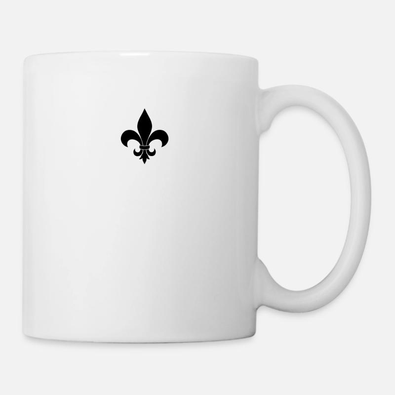 Schwarze Lilie - Tasse - Weiß