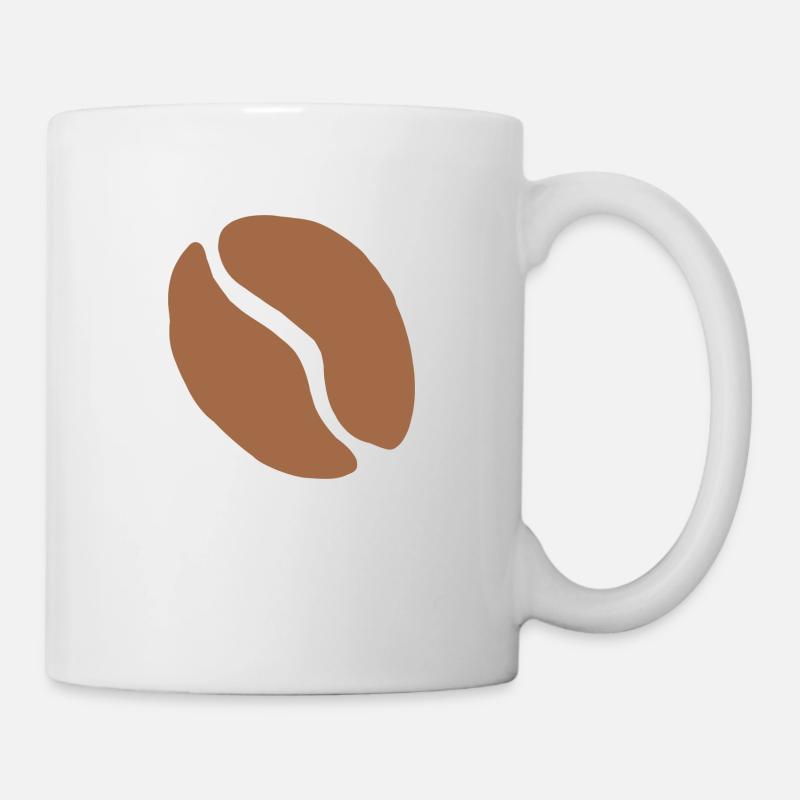Kaffeebohne Coffee Tasse Koffein Kaffee Geschenk - Tasse - Weiß