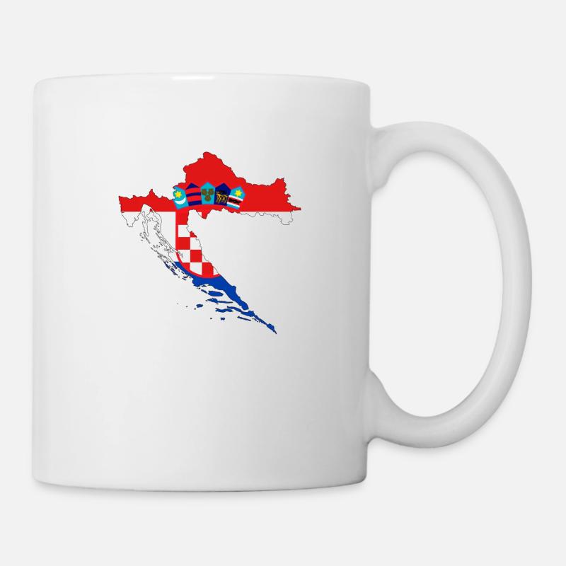 Kroatien - Tasse - Weiß
