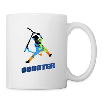 Roller - Tasse - Weiß - Rechts
