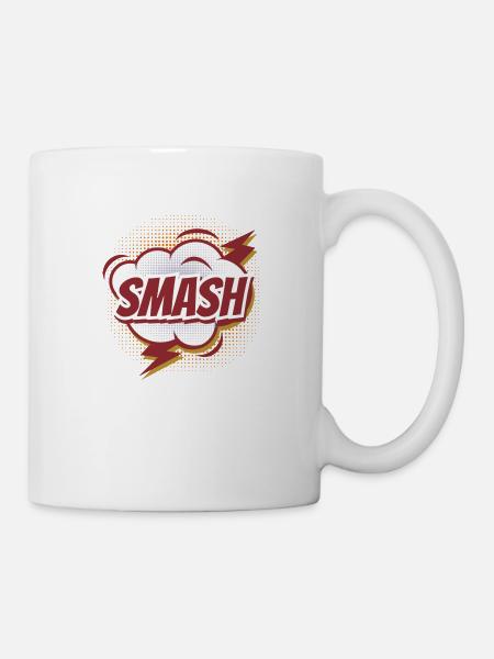 La bulle de bande dessinée amusante - SCHMASCH - Mug blanc - blanc