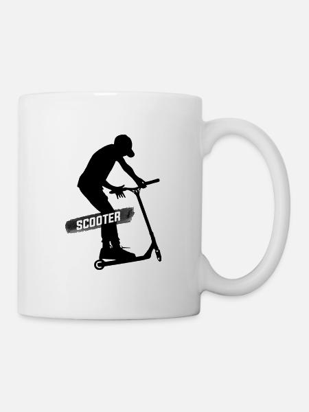 trottinette freestyle - Mug blanc - blanc