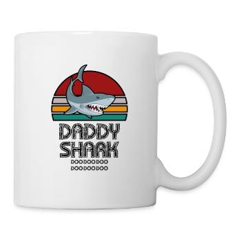Daddy shark - Mug blanc - blanc - Droite