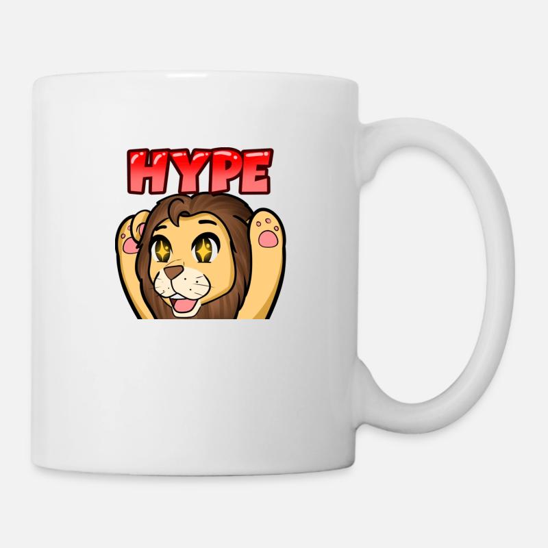 Glücklicher Löwe - Tasse - Weiß